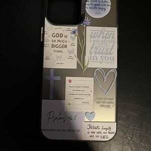 Decorative Phone Case with Inspirational Quotes - Black 12